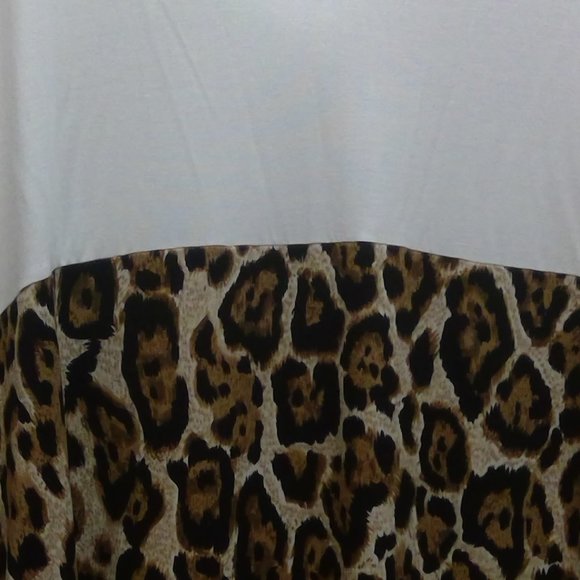 Leopard Color block v neck maxi dress USA CY Fashion see measurements - Picture 14 of 16